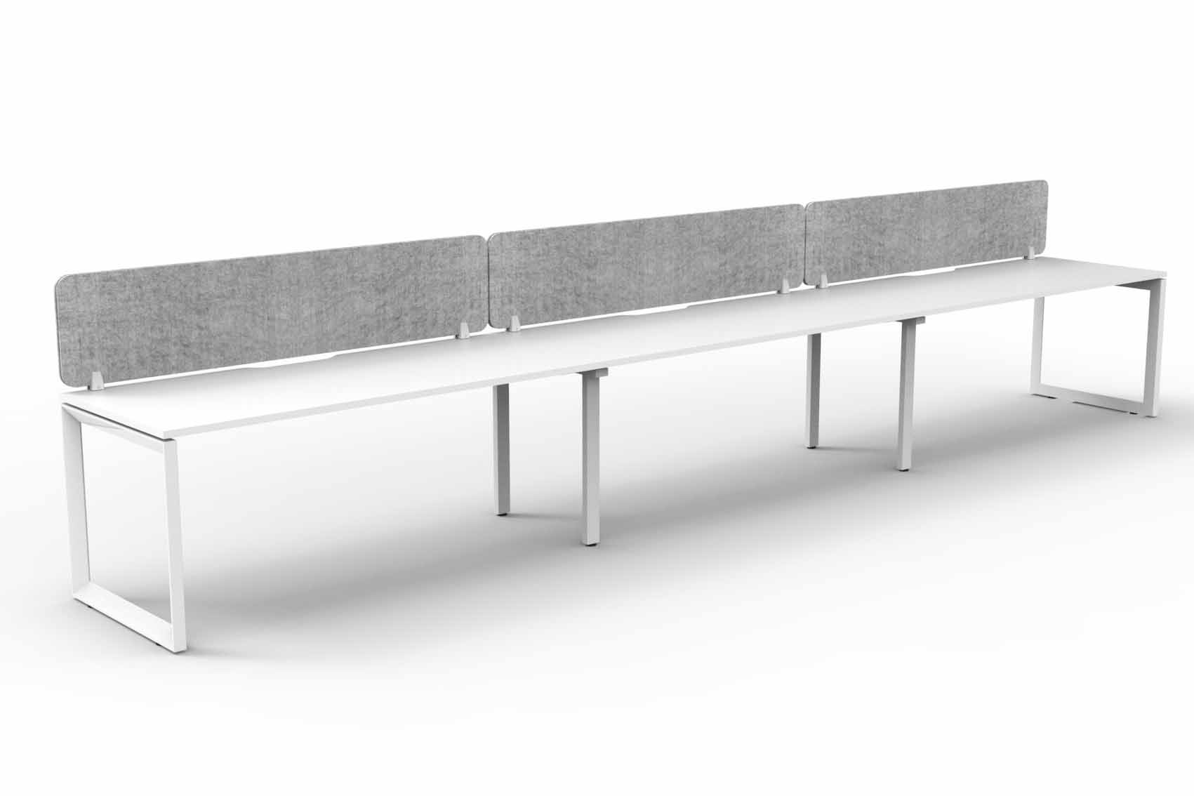 Loop 3 Person Single Sided Workstation - with Eco Screen